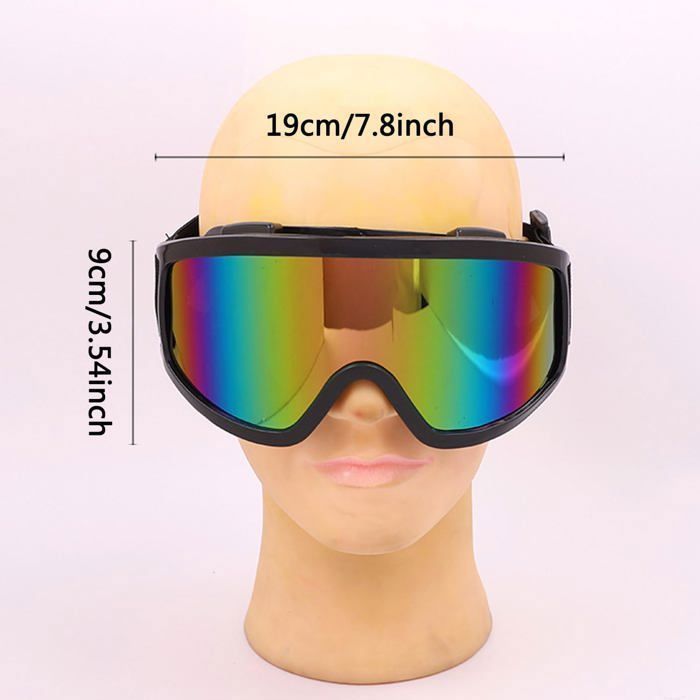 Óculos de esqui e snowboard - 1 peça - Proteção UV antiembaçante - Ventilação inteligente - Compatível com capacete e óculos de proteção - Unissex