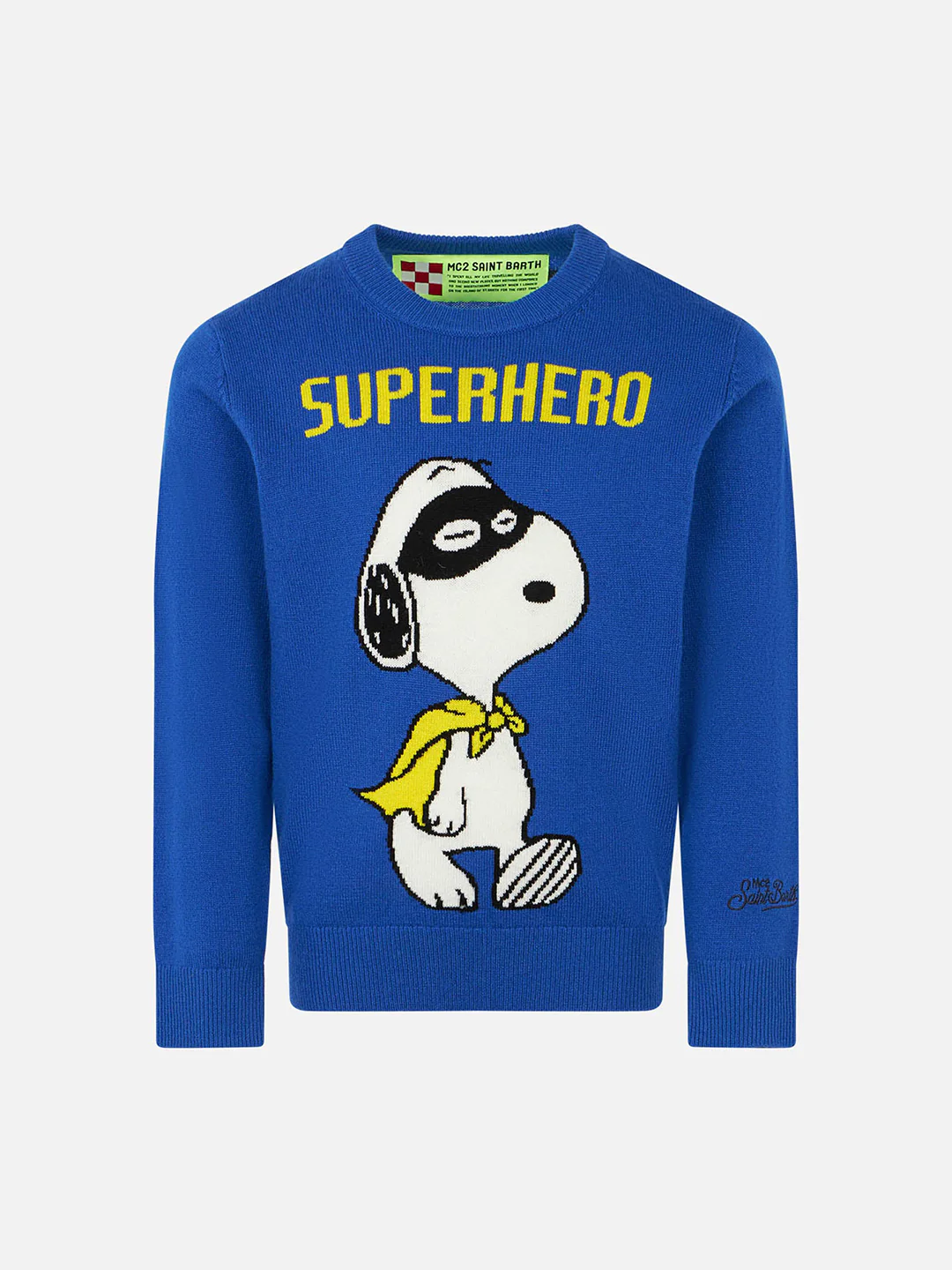 Maglione da bambino blu stampa Snoopy Superhero | SNOOPY - EDIZIONE SP