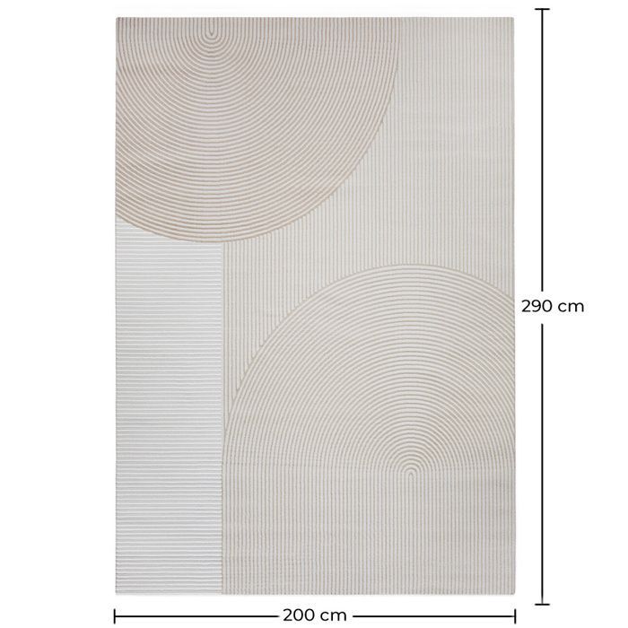 Grand Tapis Design Contemporain et Moderne - Beige (290x200 cm) - Pola Beige