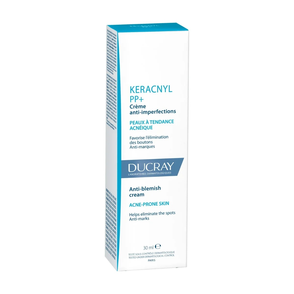 DUCRAY Keracnyl PP+ Ducray crème tegen huidonvolkomenheden 30 ml voor een vette en acnegevoelige huid