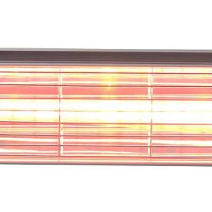Calefactor eléctrico de pared Kekai Golden Tube de 2000 W, halógeno e infrarrojo, para uso interior y exterior.