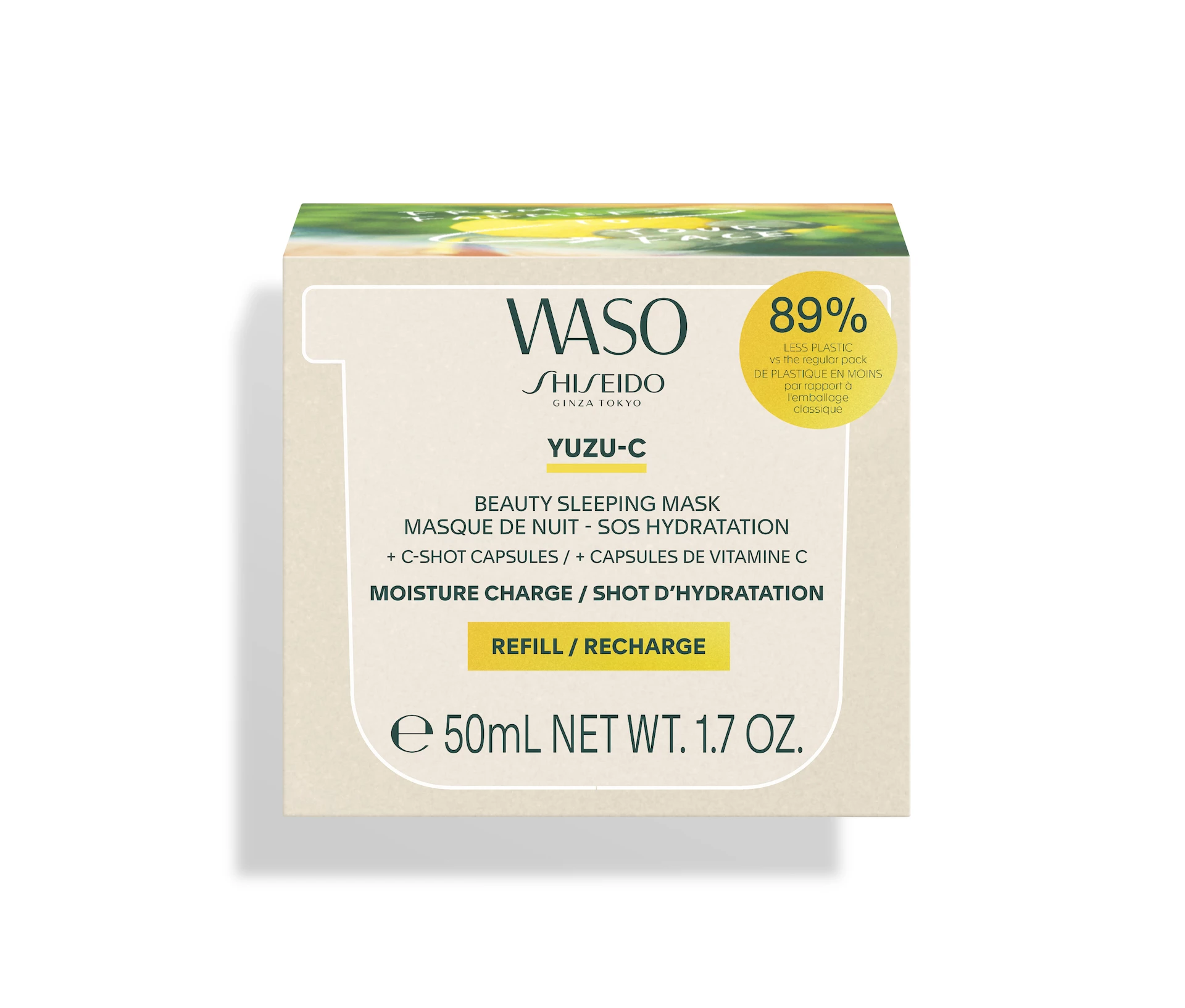 WASO Yuzu-C Beauty maska za spavanje, punjenje 50 ml - Shiseido