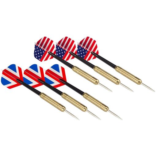 Abbey Darts Vendbar Dartskive med 2 Sæt Dartpile 52az-uni-uni