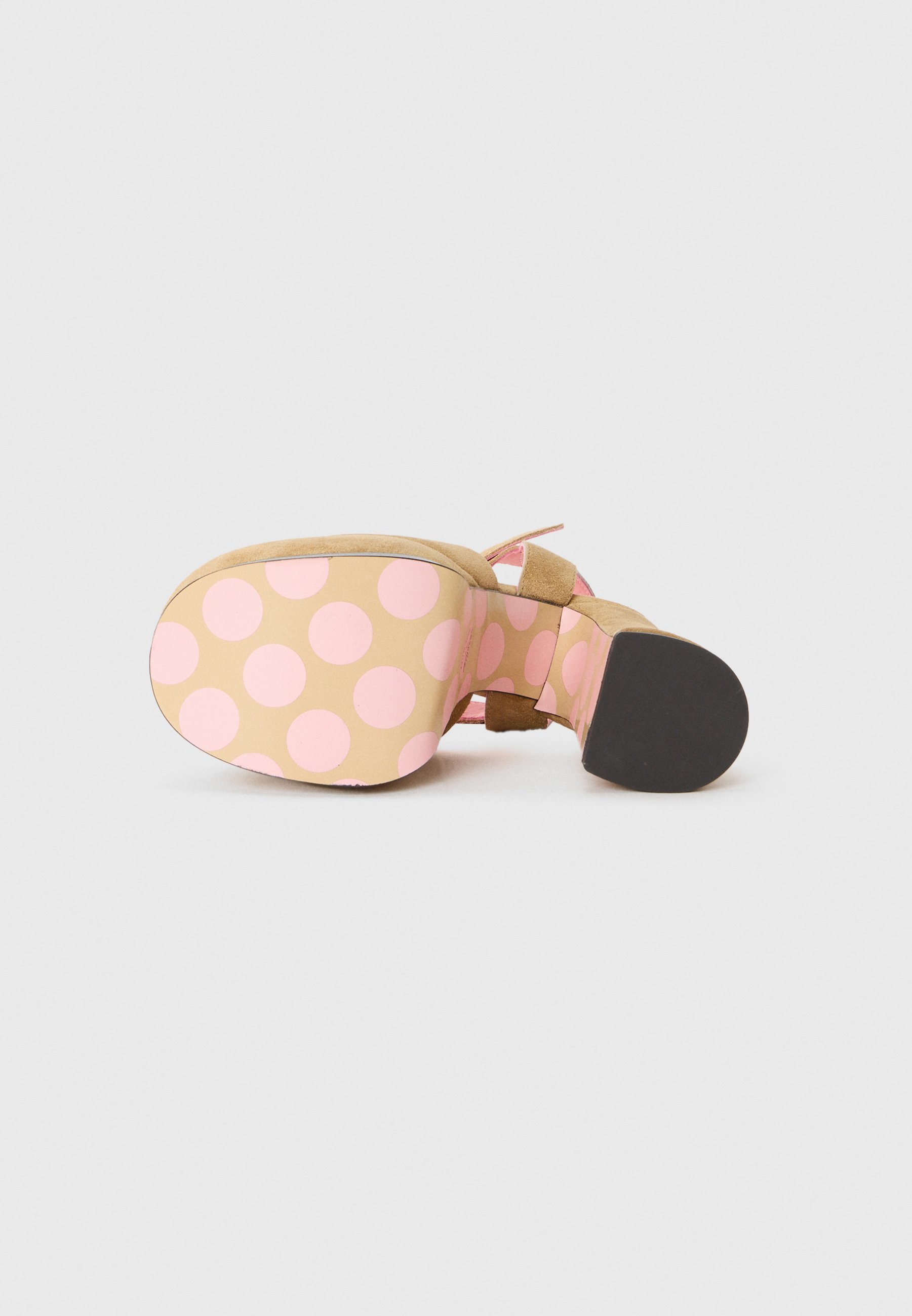 MOSCHINO sandalen met hoge hakken - beige