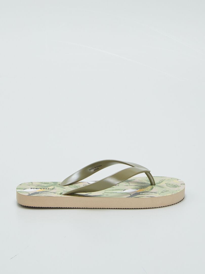 Chinelo de dedo - Cáqui