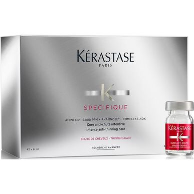 Kérastase Specifique Cure Anti-Chute Intensive -ampullit hiustenlähtöä ja tiheyden menetystä vastaan 42 x 6 ml