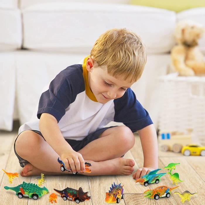 Dinosaur Car Toy for Children - Non-Toxic PVC - Black - Unisex