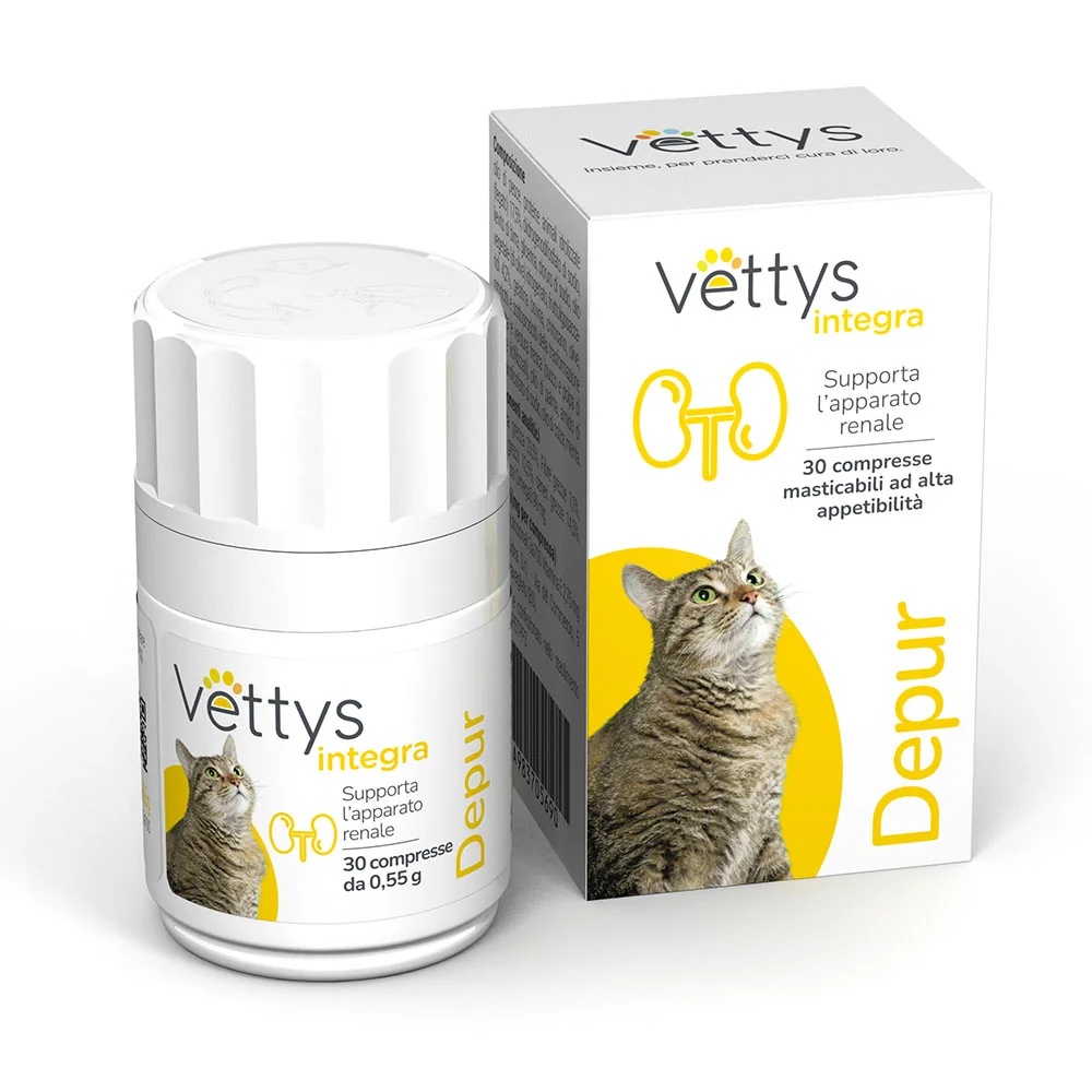 VETTYS Vettys Integra Depur Cat 30 comprimidos para problemas renais em gatos