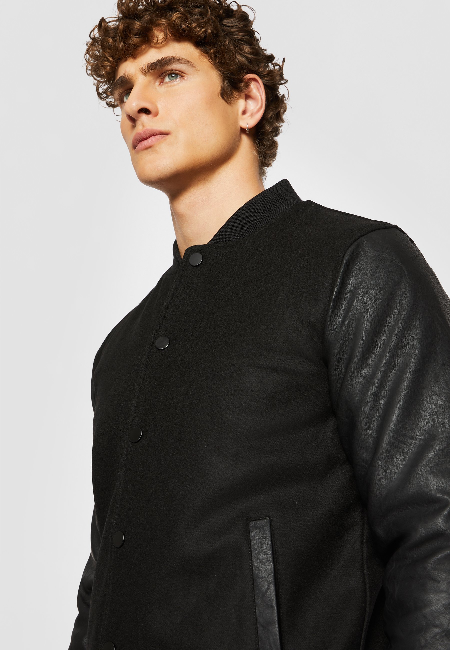 Urban Classics OLDSCHOOL COLLEGE - Bomberjack - zwart