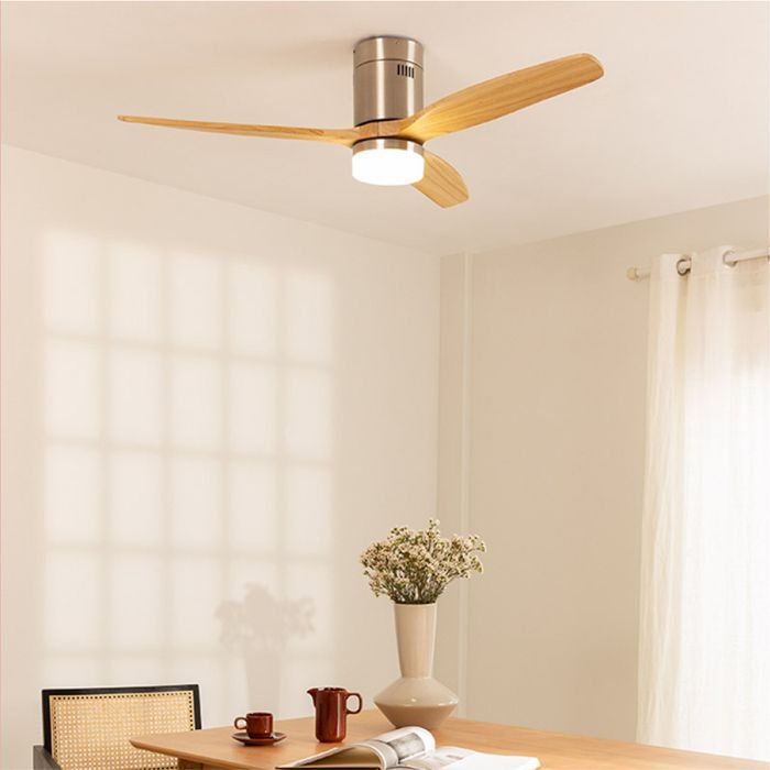 Ventilador de techo - Create - Con luz - Níquel - Ø132cm - 40W