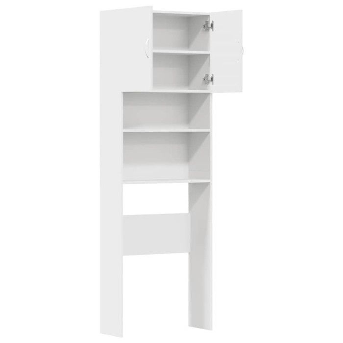 Mueble para lavadora de madera de ingeniería blanca