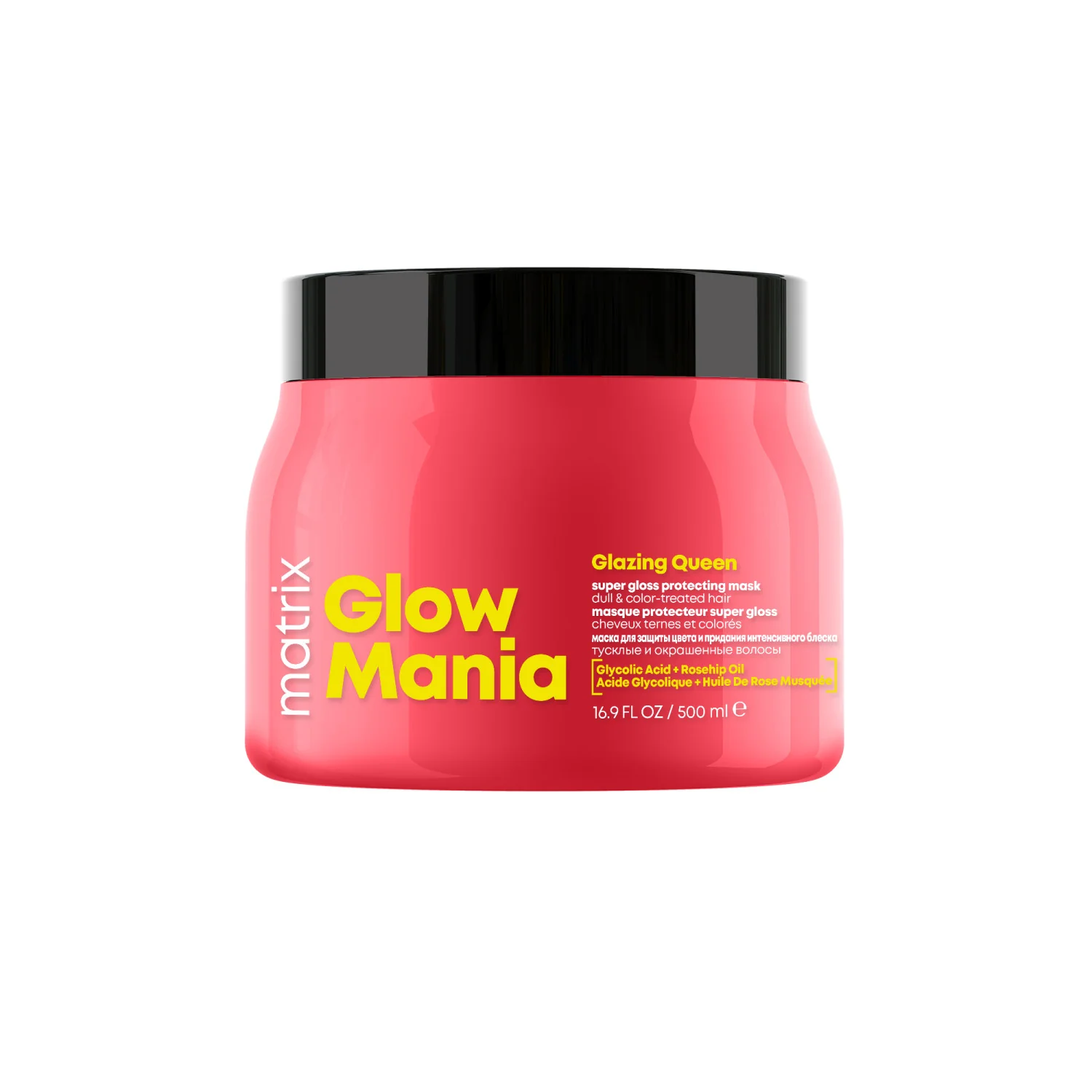 Glow Mania Super Gloss Protecting Mask - Maschera Protezione Colore Capelli, Maschera Illuminante Capelli