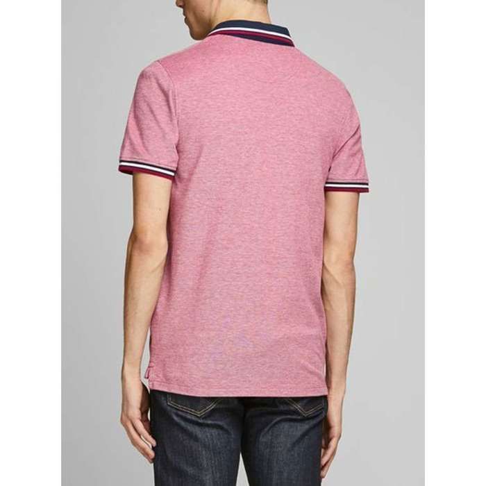 Polo de manga corta - JACK & JONES - 12136668-RIORED - Blanco - 100% algodón - Corte recto