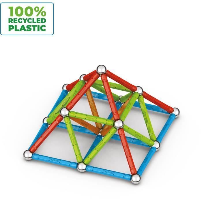 Jeu de construction magnétique - GEOMAG - Supercolor - 93 pièces - Magnétique - Dès 3 ans