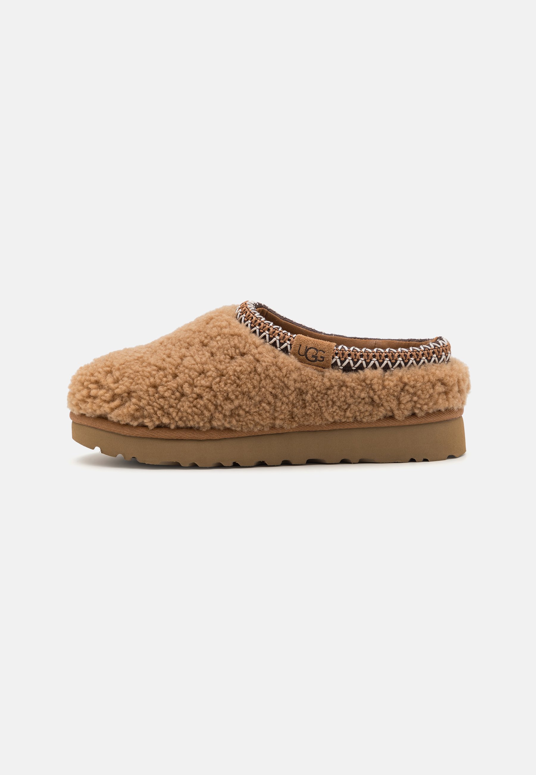 UGG TASMAN MAXI CURLY - Kapcie - kasztanowe