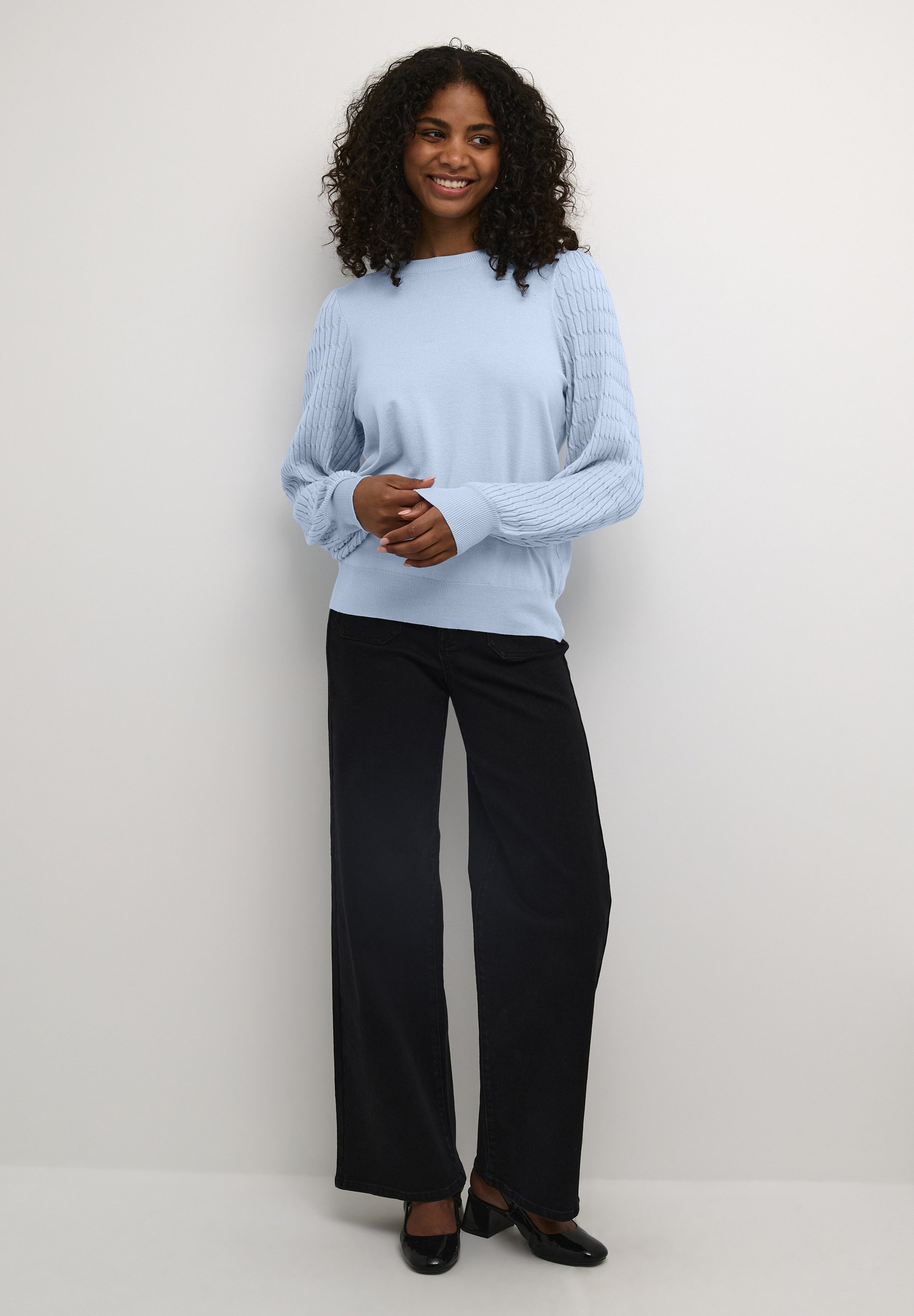 Kaffe Pullover – Himmelblau