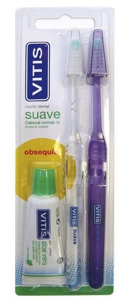Sada mäkkých zubných kefiek (dvojbalenie) Dentálna a ústna hygiena
