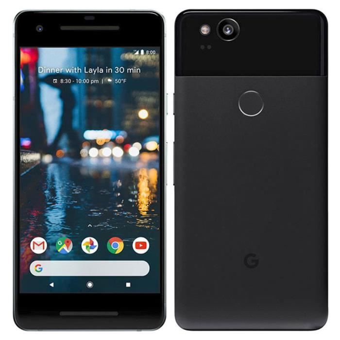 Zwarte Google Pixel 2 64GB-telefoon