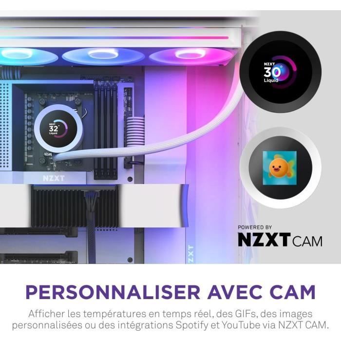 Watercooling - NZXT - RL-KR360-W2 - Kraken Plus 360 RGB - Écran carré 1.54
