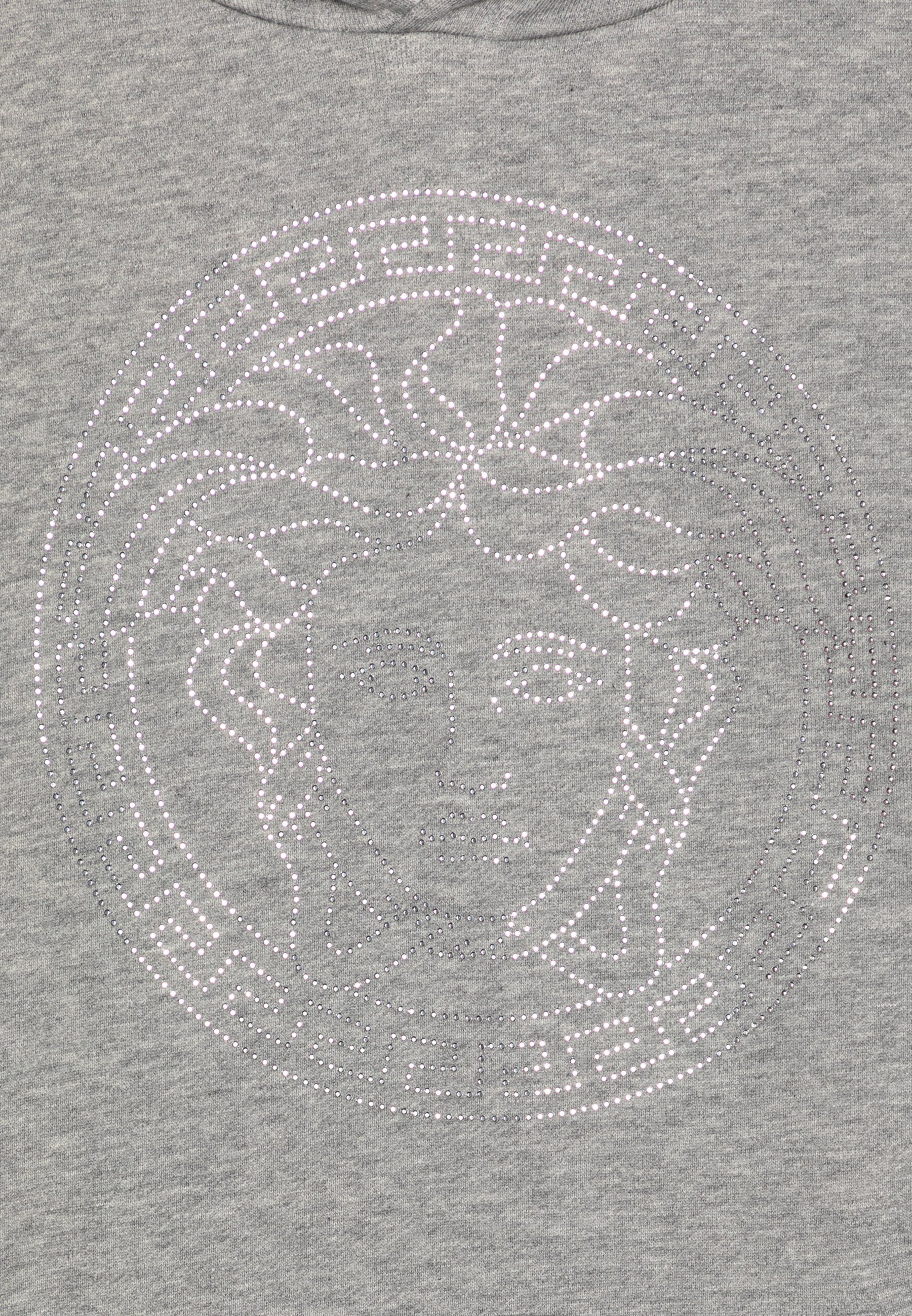 Versace MEDUSA GRECA UNISEX - Hoodie - grijs gemêleerd/zilver