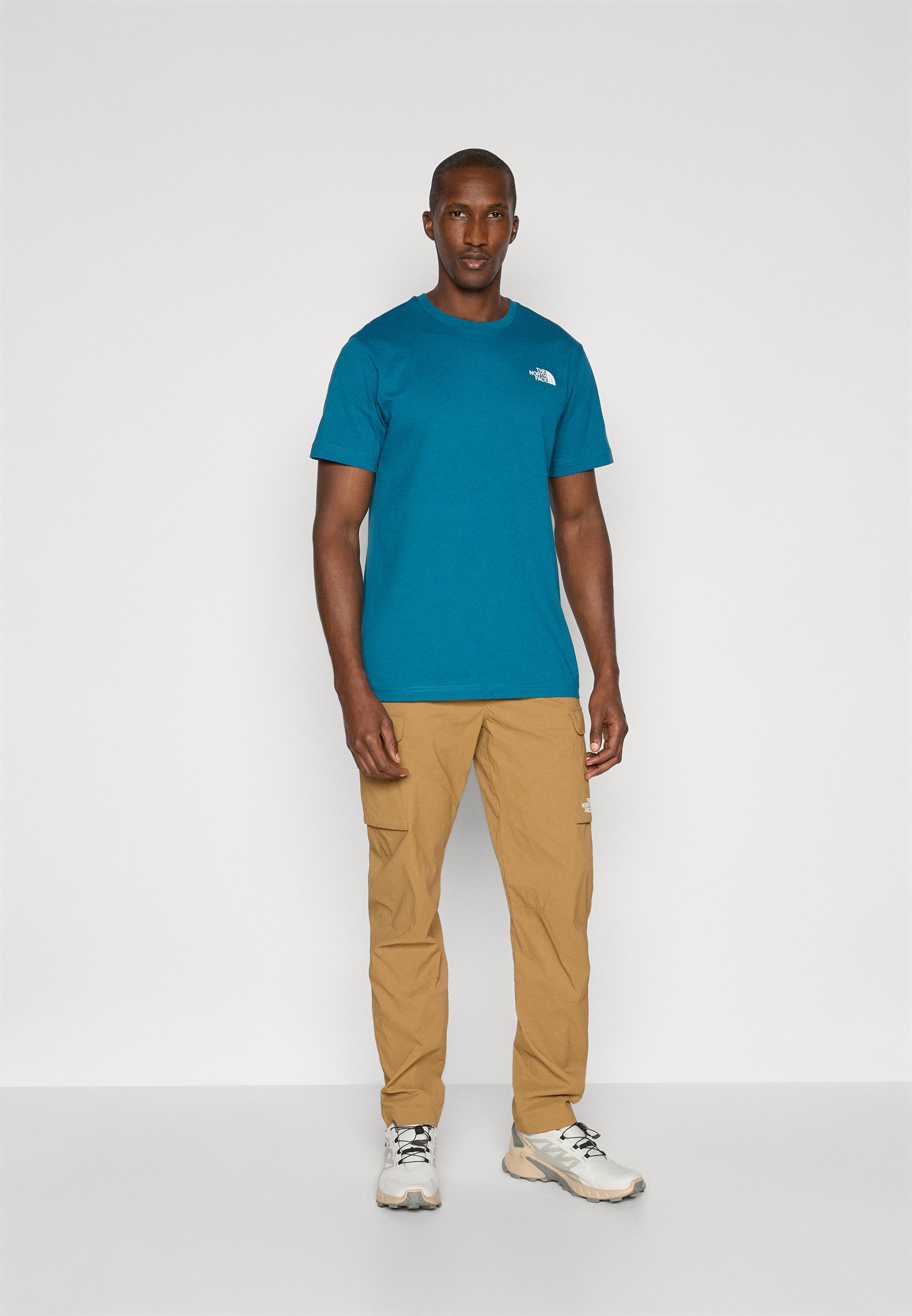 The North Face M SS BOX NSE TEE - T-shirt met print - minerale inkt/rood