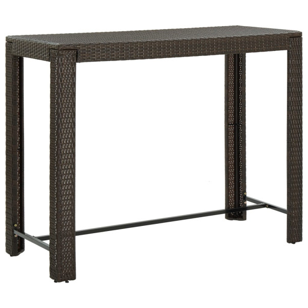 Stolik barowy Brąz 140.5 x 60.5 x 110.5 cm Technorattan vidaXL