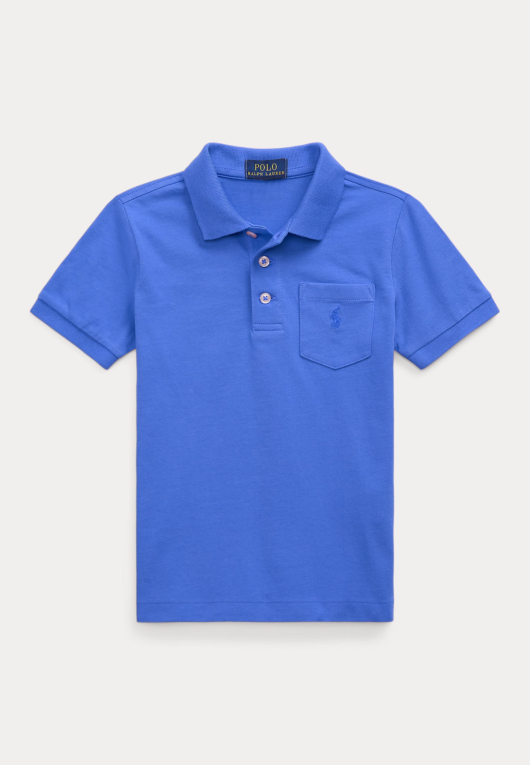 Polo Ralph Lauren Polo in jersey di cotone con taschino - Polo - blu maidstone