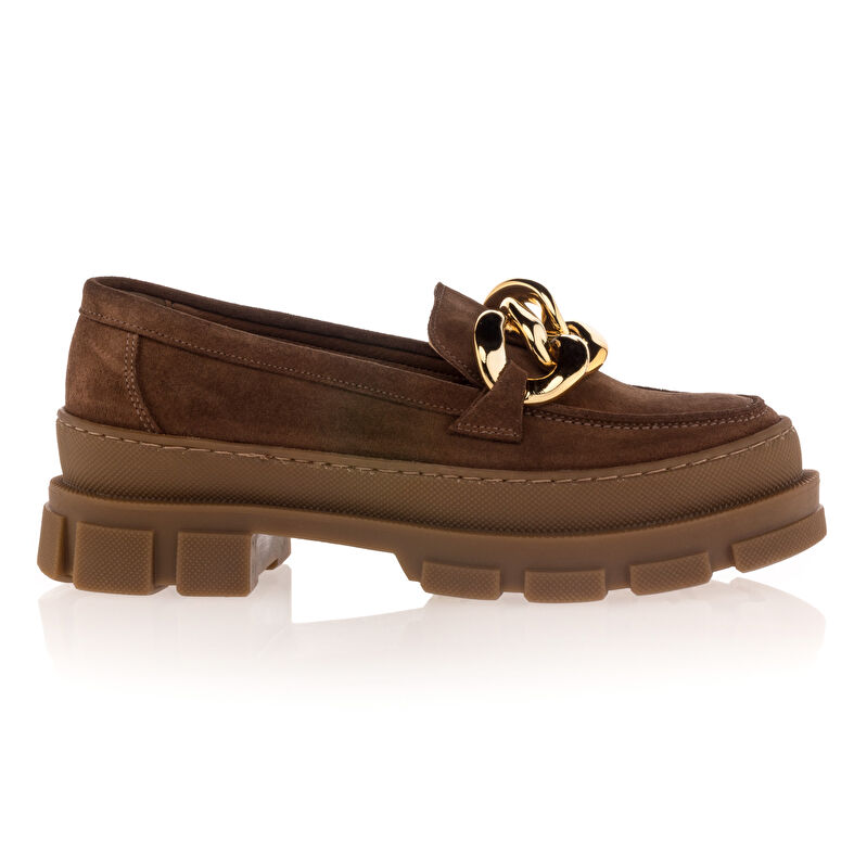 Bruna loafers/båtskor för kvinnor