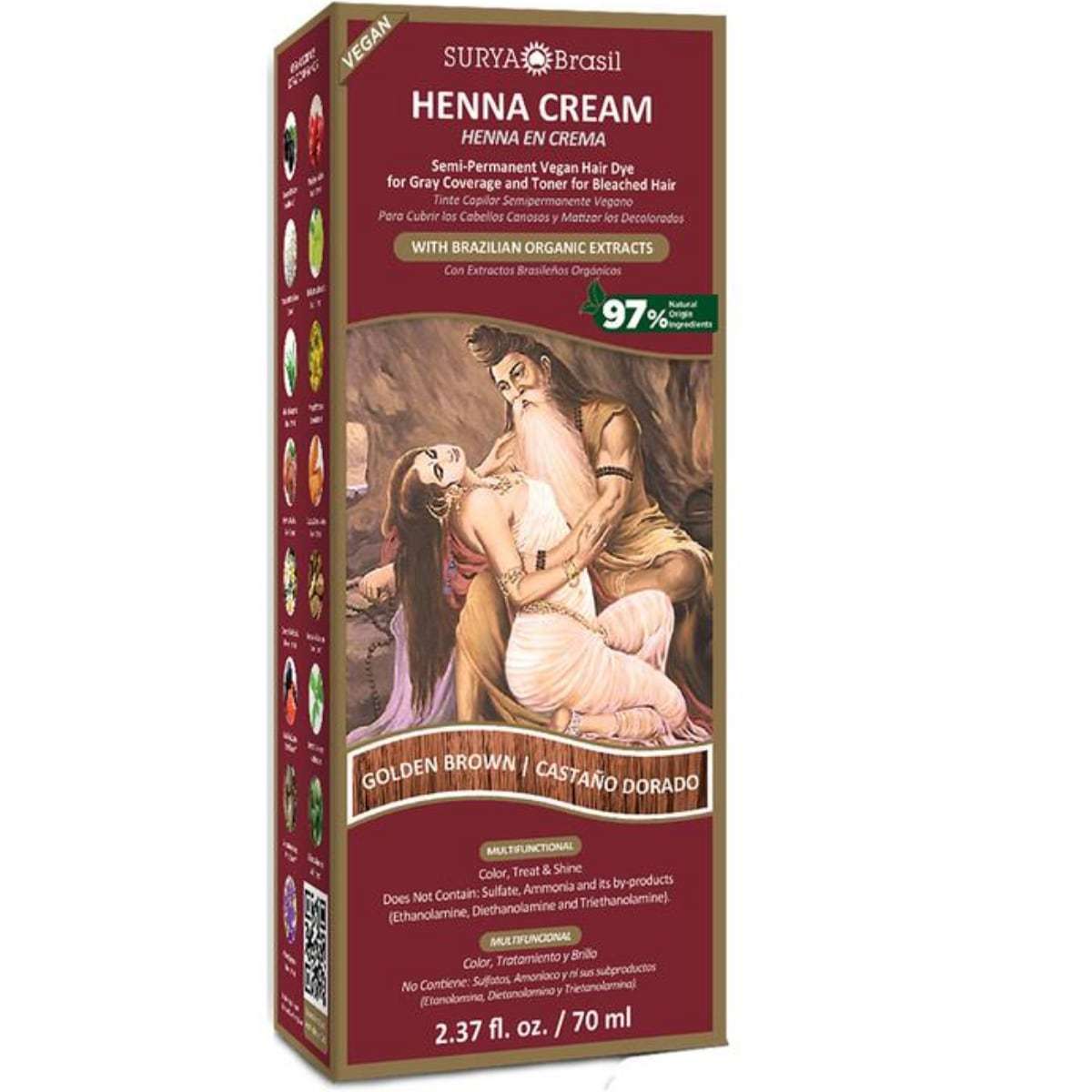 Surya Brasil Haarfärbe-Henna-Creme – 70 ml