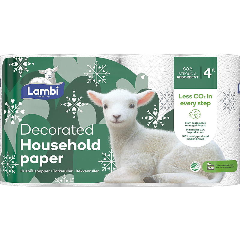 Lambi Tørretumblerrulle Lambi 4-pak Dekoration