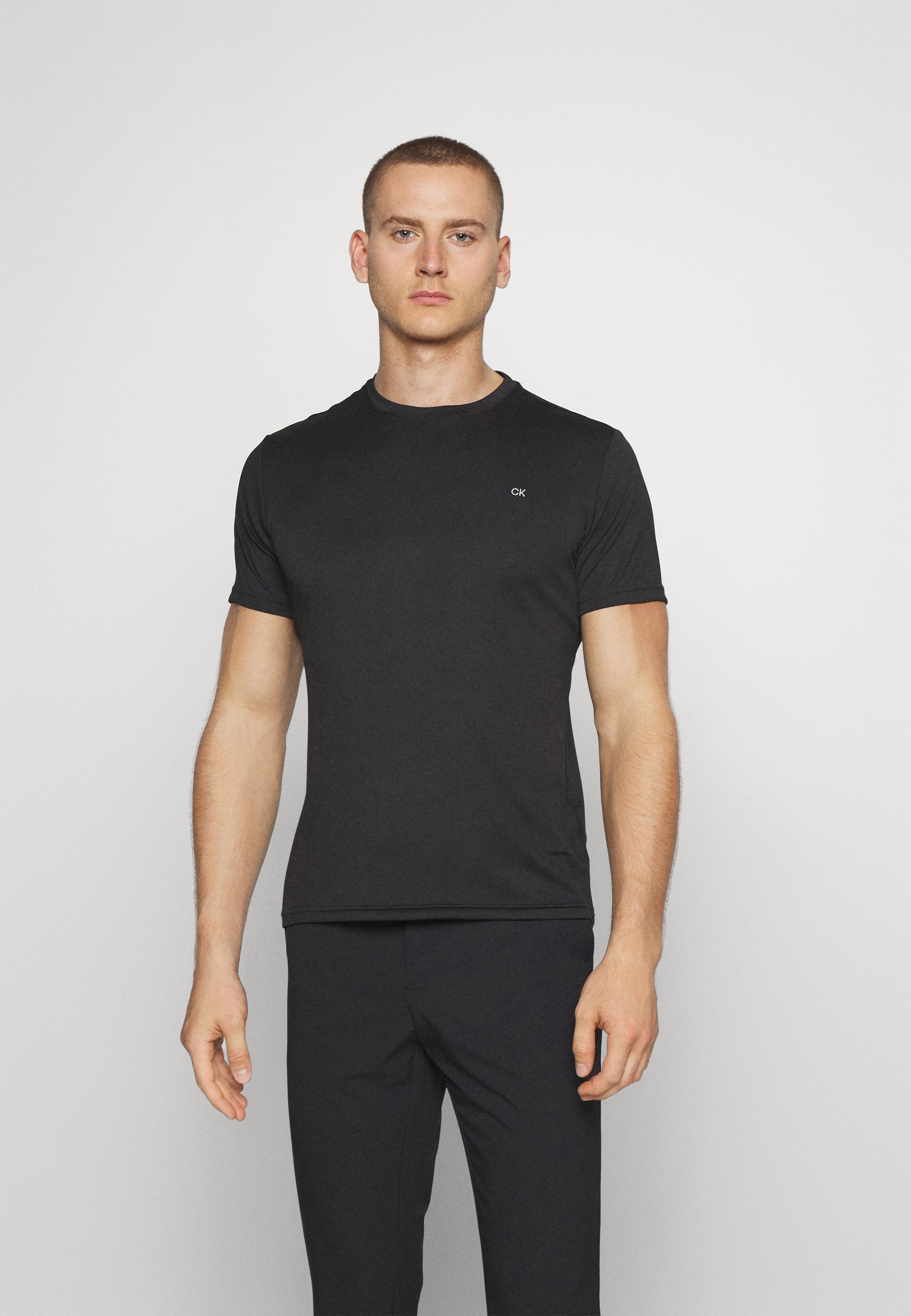 Calvin Klein Golf TEE CLASSIC 2-PACK - Sport T-shirt - zwart/grijs