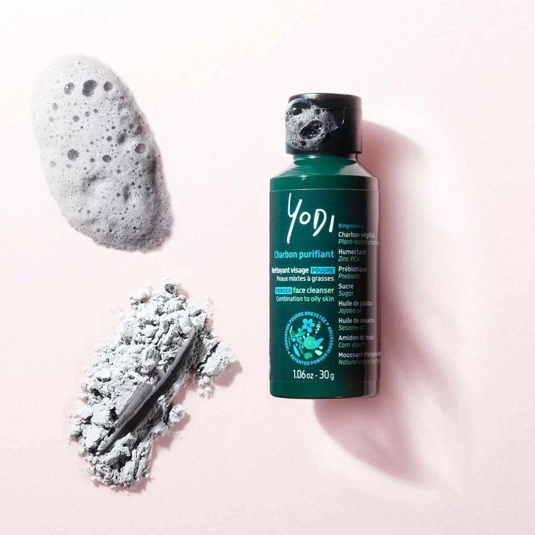 Yodi Charbon Purifiant Nettoyant visage en Poudre au Prébiotique