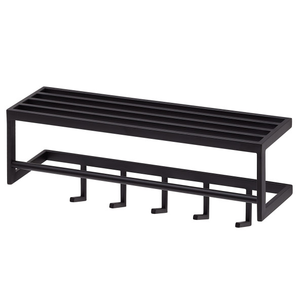 FineBuy Wieszak ścienny metal czarny