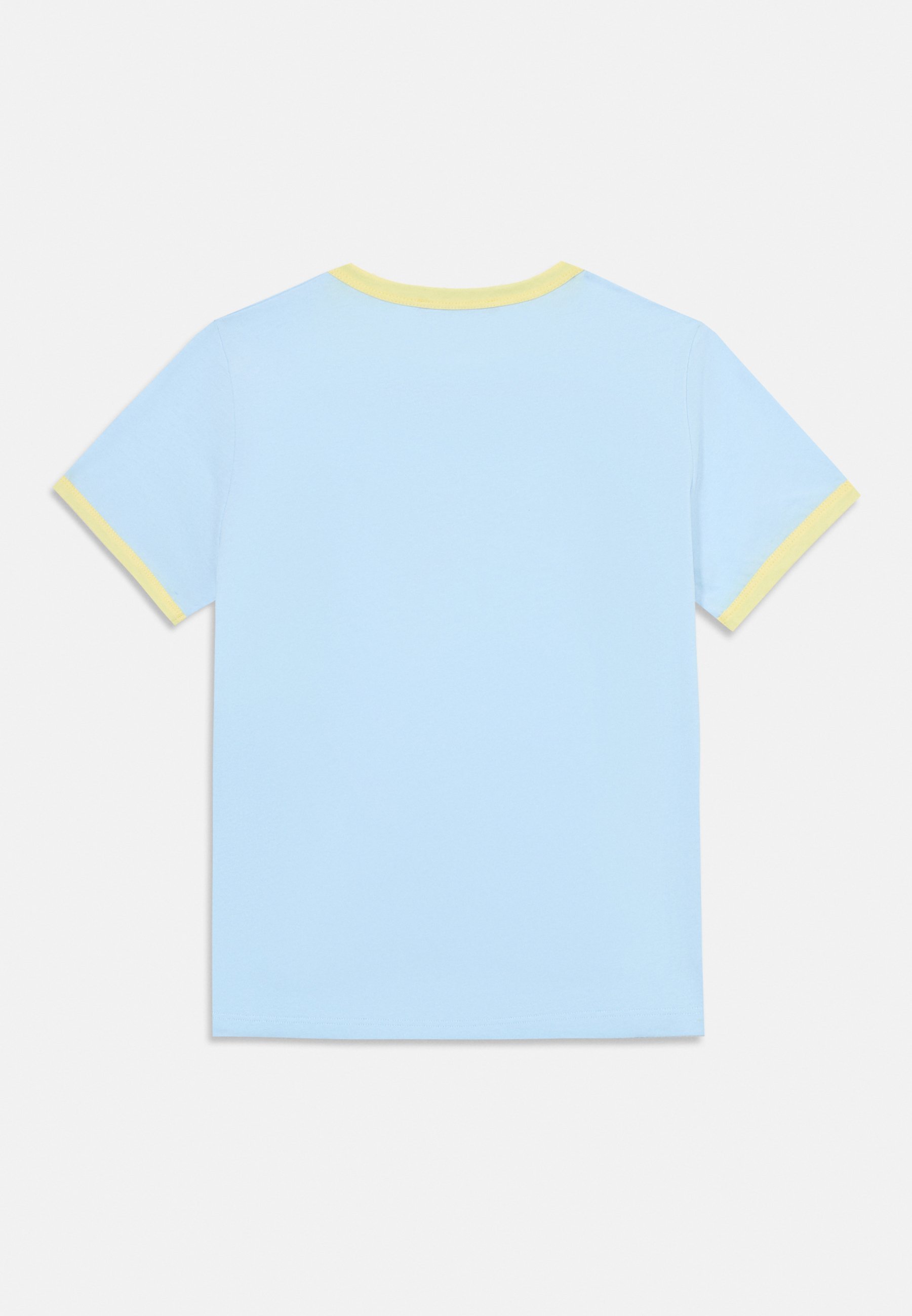 T-shirt unisex Versace con logo Medusa - blu pastello/giallo pallido