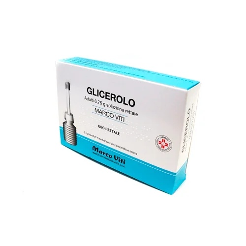 MARCO VITI Glycérol Marco Viti Adultes 6,75 g Solution rectale 6 lavements à la camomille et à la mauve