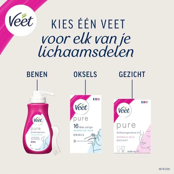 Veet крема за уклањање длачица под тушем за осетљиву кожу 150 мл