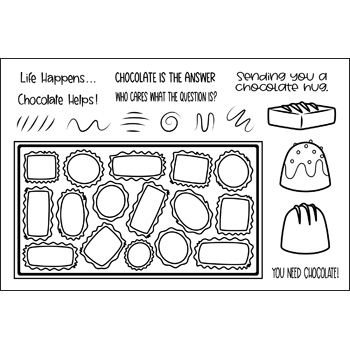 chocolates2stamp Clear Stamp Set
