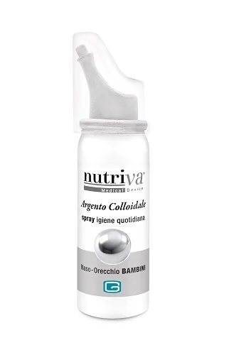 Spray limpiador de nariz y oídos con plata coloidal NUTRIVA para niños, 30 ml