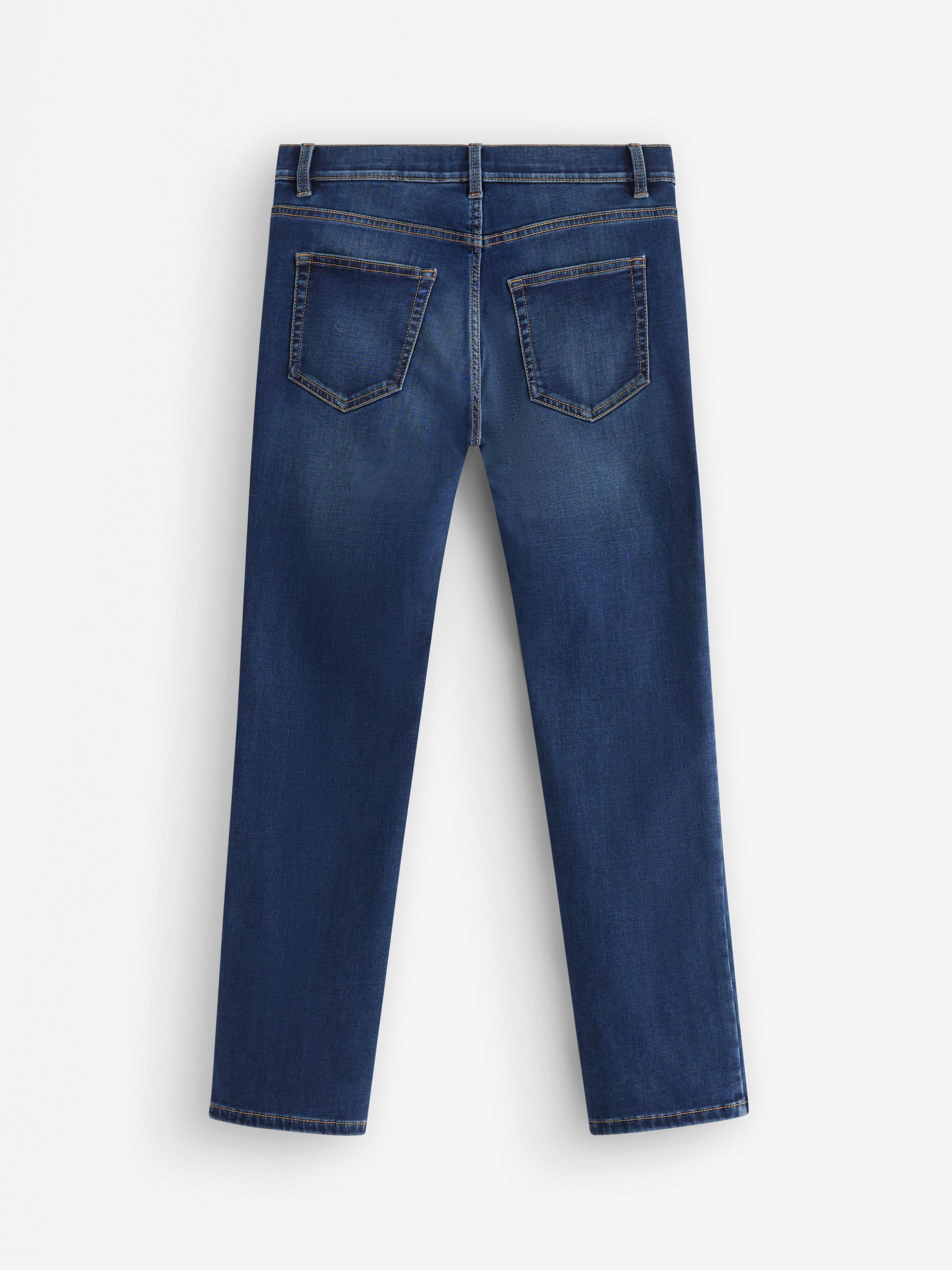 STAFFAN Jeans rectos de corte regular, mezclilla oscura