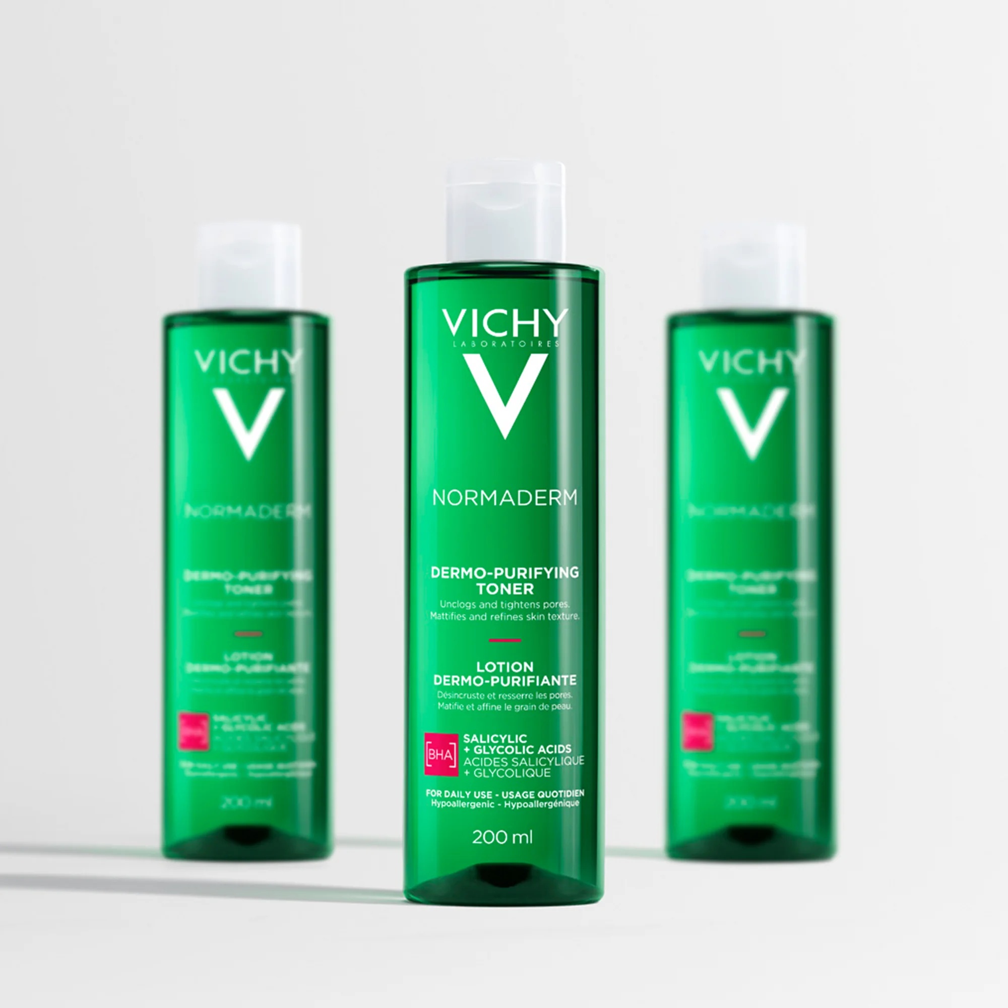 VICHY Vichy Normaderm tonic 200 ml, samentrekkend en reinigend.
