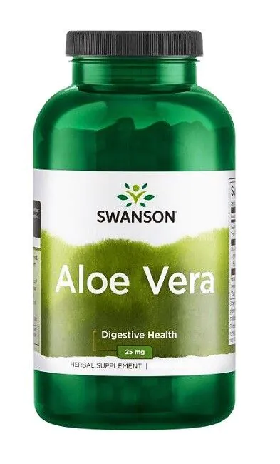Swanson Aloe Vera 25 mg Kapsułki