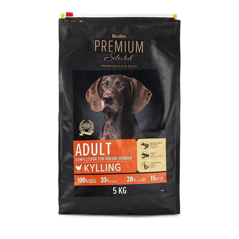 MaxDog Premium Kip Volwassen 5 kg Premium Geselecteerd MaxD