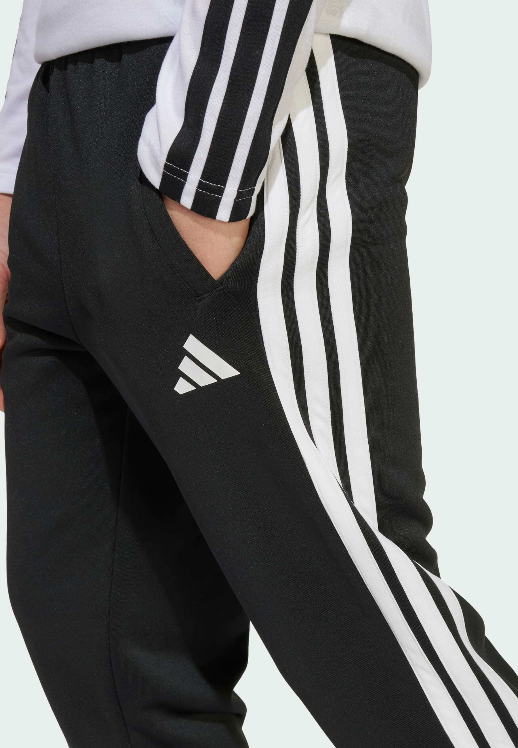 adidas Sportswear STRIPES - Spodnie dresowe - czarne