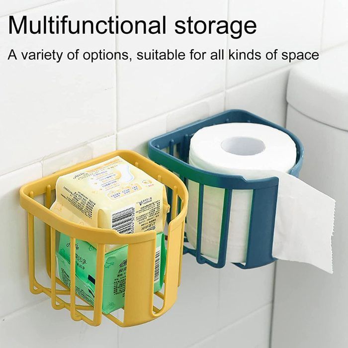 Portarrollos de papel higiénico - GIGICIAL - Azul - Diseño moderno - Fácil instalación - Resistente a la corrosión
