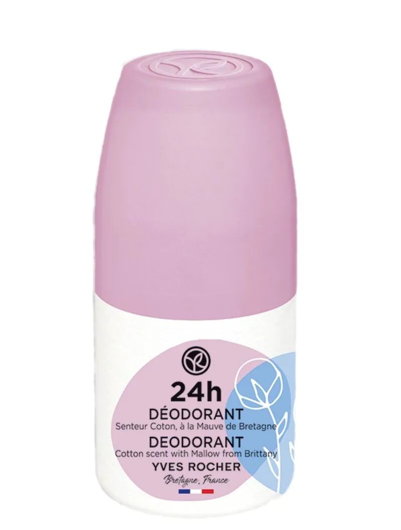 Yves Rocher Malwa z Bretanii 24h Dezodorant o zapachu bawełny