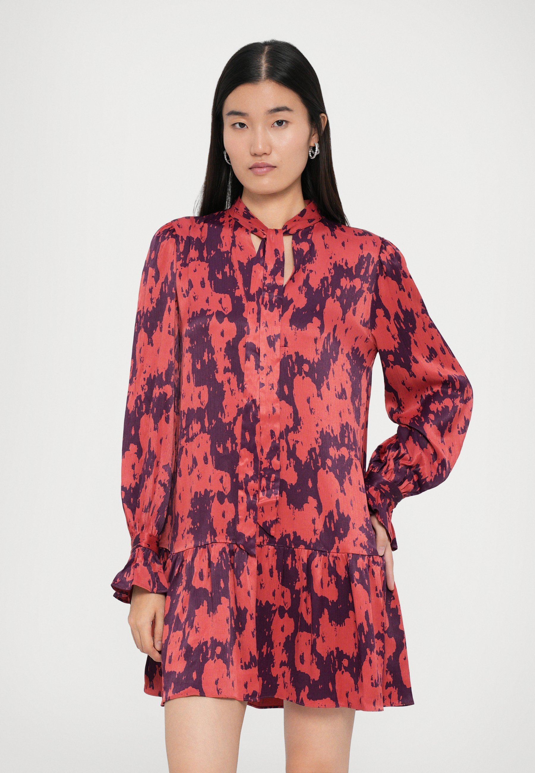 Abito YVONNE di Diane von Furstenberg - Abito da giorno - rosso scuro