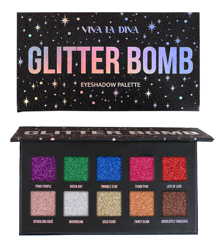 Paleta očných tieňov Glitterbomb Palety očných tieňov a líčenie