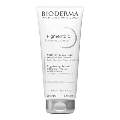 Bioderma Pigmentbio Foaming Brightening Cleansing Foam, kirkastava puhdistusvaahto, kirkastaa ja vähentää tummia läiskiä, 200 ml
