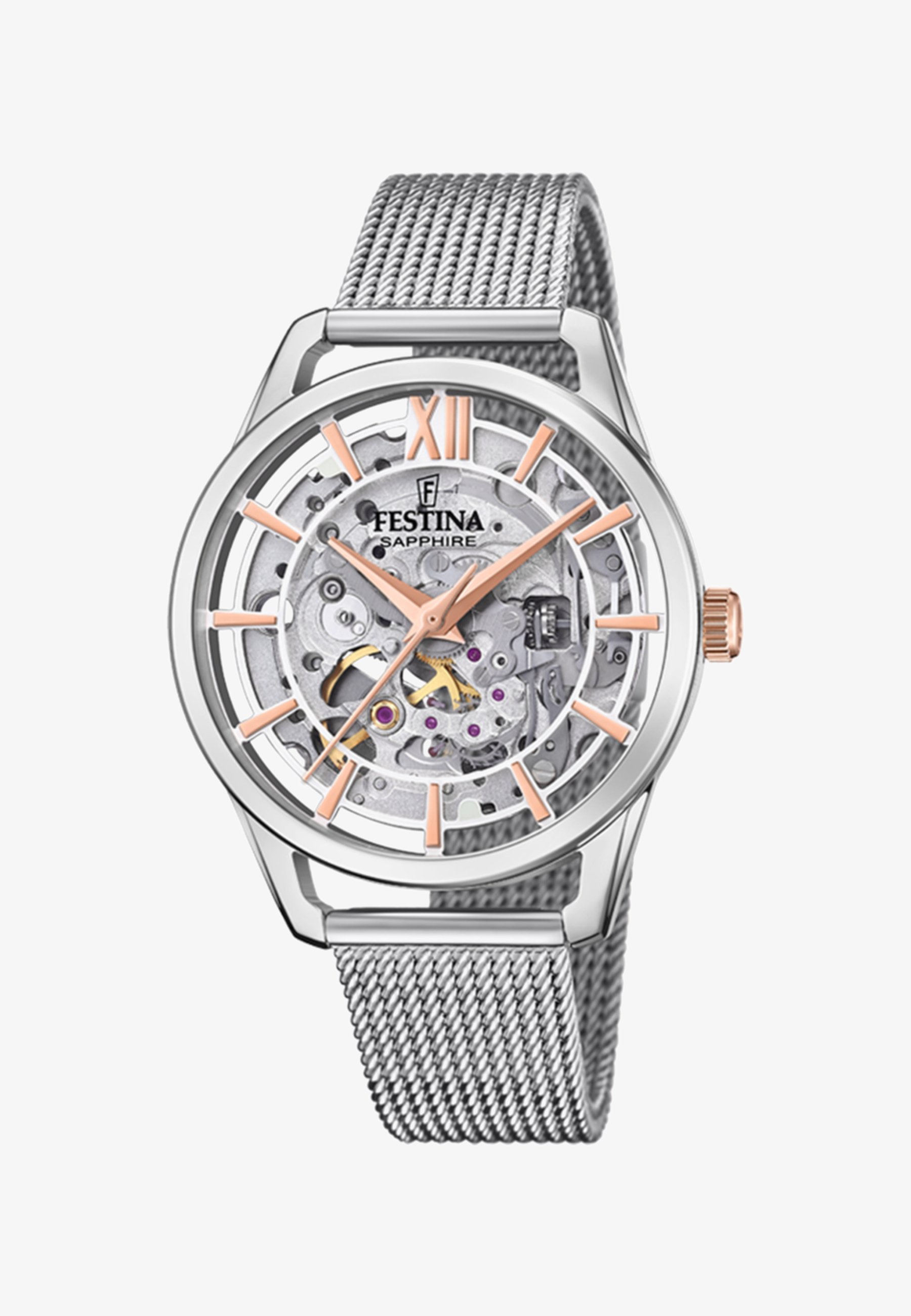 Montre Festina - argentée et or rose