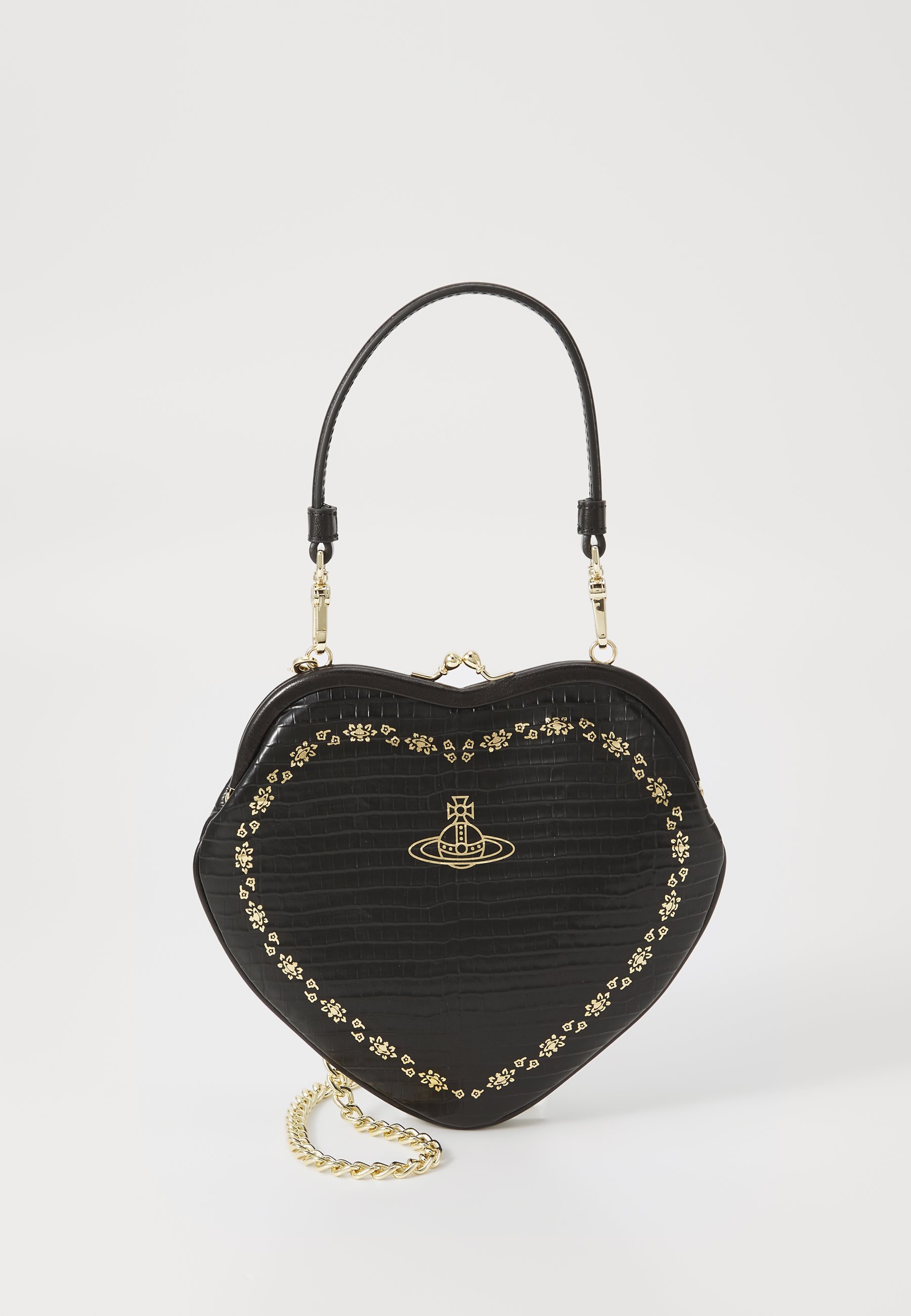 Vivienne Westwood BELLE HEART FRAME PURSE - Kabelka - čierna
